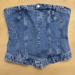 ZARA デニムビスチェ サイズL キャミソール