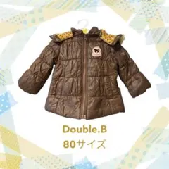 Double.B ブラウン ダウンコート 80サイズ