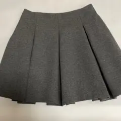 プリーツミニスカート グレーM （美品）