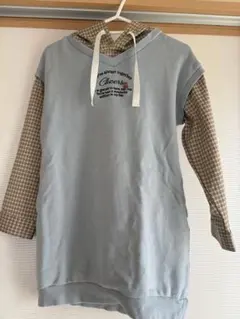 JENNI フード付き水色ワンピース 長袖