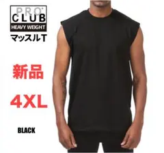 963【新品】大きいサイズ PROCLUB ヘビーウェイトマッスルＴ 4XL 黒のサムネイル