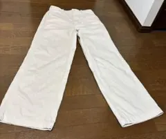 Uniqlo 白 チノパン ワイドパンツ レディース