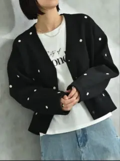 ananas ☆ドットニットカーディガン ☆アナナ