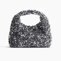 h&m スパンコールハンドバッグのサムネイル