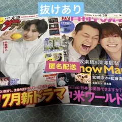 月刊テレビ誌2冊セット　抜けあり