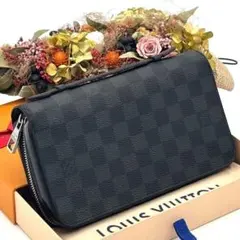 ルイヴィトン ジッピーXL ダミエグラフィット 長財布 セカンドバッグ