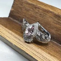 高品質　ピンクトルマリン　天然石リング　フリーサイズ