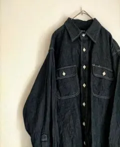 オールドユニクロ デニム 長袖シャツ