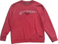 RTEG スウェット スウェード レッド トレーナー 刺繍 ヴィンテージ 古着