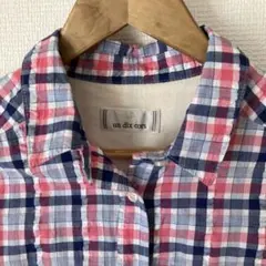 un dix cors(アンディコール)チェック柄コットンシャツのサムネイル