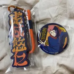 虎杖　USJ キーチェーン　缶バッジ　セット