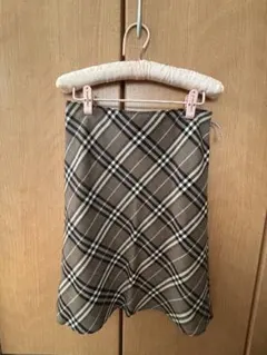 Burberry チェック柄 フレアスカート 36