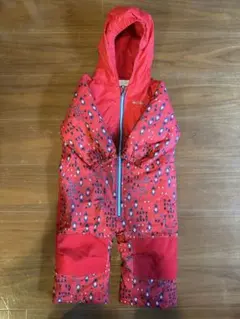 Columbia フード付きスノースーツ　オーバーオール 12-18ヶ月 レッド