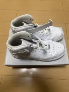 NIKE ナイキ エアフォース1 MID ホワイト 白 メンズ スニーカー 箱付のサムネイル
