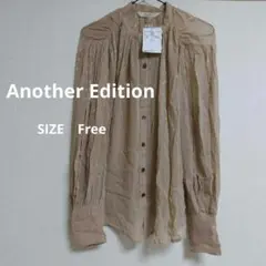 ・新品　Another Edition　アナザーエディション　ラメスタンドシャツ