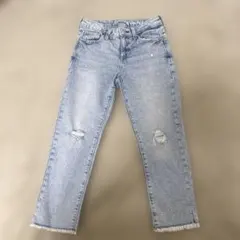 GAPダメージ加工 ライトブルー デニム130