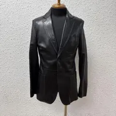 【激レア】PRADA UOMO レザーライダースジャケット 激レア】PRADA UOMO レザーライダースジャケット