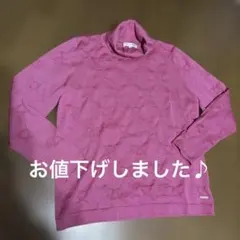 トップス LEONARD SPORT/size40 wool 100%sweater LEONARD SPORT/size40 wool 100%sweaterピンク