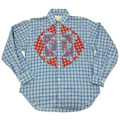 CHRIS PARRY クリスパリー チェック シャツ パッチワーク 古着