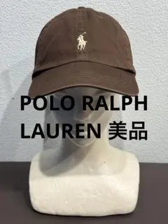 POLO ポロ ラルフローレン チノ ボールキャップ 茶色 アジャスタブル 美品