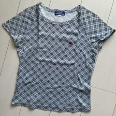 BURBERRY ブルーレーベル Mサイズ チェック柄Tシャツのサムネイル