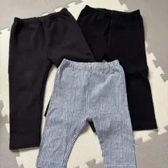 【UNIQLO】レギンス 90cm 3枚セット