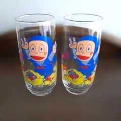 忍者風ハットリくん グラス 2個セット