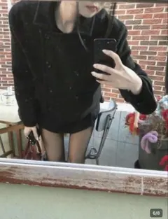 Pコート、ピーコート、ブラック、黒