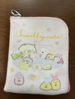 すみっコぐらし 小型ポーチ ピンク