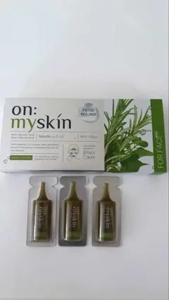 【顔用】on: myskin ハーブピーリングリニューション 3本セット