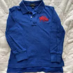 ポロ ラルフローレン ポロシャツ 長袖　100 3T 3 POLO 青　ブルー