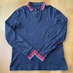 Polo by Ralph Lauren ネイビー 長袖ポロシャツ M 古着