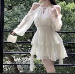 オープンショルダーミニドレス shameless