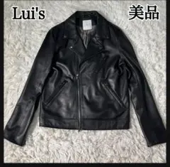 Lui’s ルイス　羊革ブラック ライダースジャケット Lui's ルイス 羊革ブラック ライダースジャケット