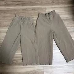 GU ワイドパンツ 110 120 姉妹 セット