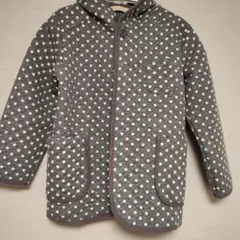 本日限定 ドット柄キルティングジャケット 100cm〜