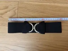 Dorry Doll パールモチーフ ゴムベルト ブラックのサムネイル