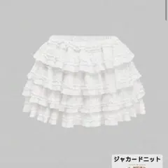 ROMWE SHEIN 白 ミニスカート y2k ミニスカ レース ローウエスト