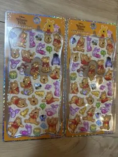 (正規品) 未開封Disney くまのプーさんプチドロップステッカー2点セット