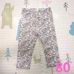 プティマイン　花柄レギンス 80