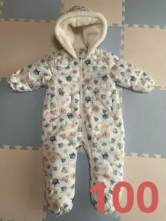 アンパンマン　ジャンプスーツ　スノーウエア　防寒　雪遊び　100