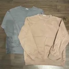 GU クルーネック トレーナー 2色セット