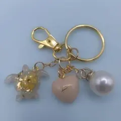 ハンドメイド　海の神・ホヌ　キーチャームno.1