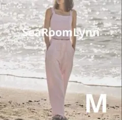SeaRoomLynn ストライプリラックスパンツ　ピンク×ホワイト　M