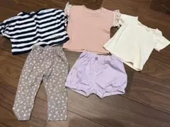 ベビー服5点セット 夏服 半袖 80cm 女の子
