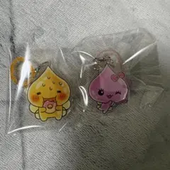 しずくちゃん アクリルめじるしチャーム 2種セット　うるおいちゃアセオ君