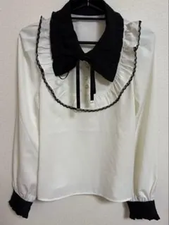Honey Cinnamon ブラウス ホワイト ブラック