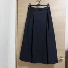 ユニクロ　ブラック フレアロングスカート Lサイズ