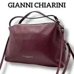 良品 GIANNI CHIARINI アリファ レザー 2WAY バッグ 人気
