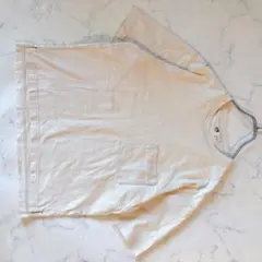 ユニクロU クルーネックTシャツ ポケT オーバーサイズ ベージュ M